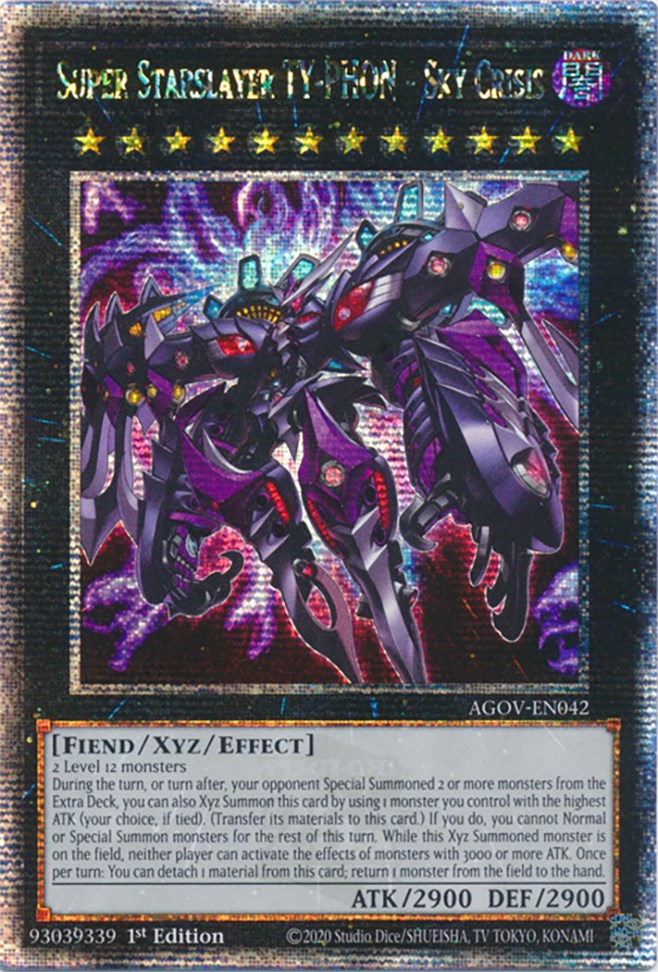 Super Starslayer TY-PHON - Sky Crisis (Quarter Century Secret Rare) [AGOV-EN042] Quarter Century Secret Rare | Arkham Games and Comics