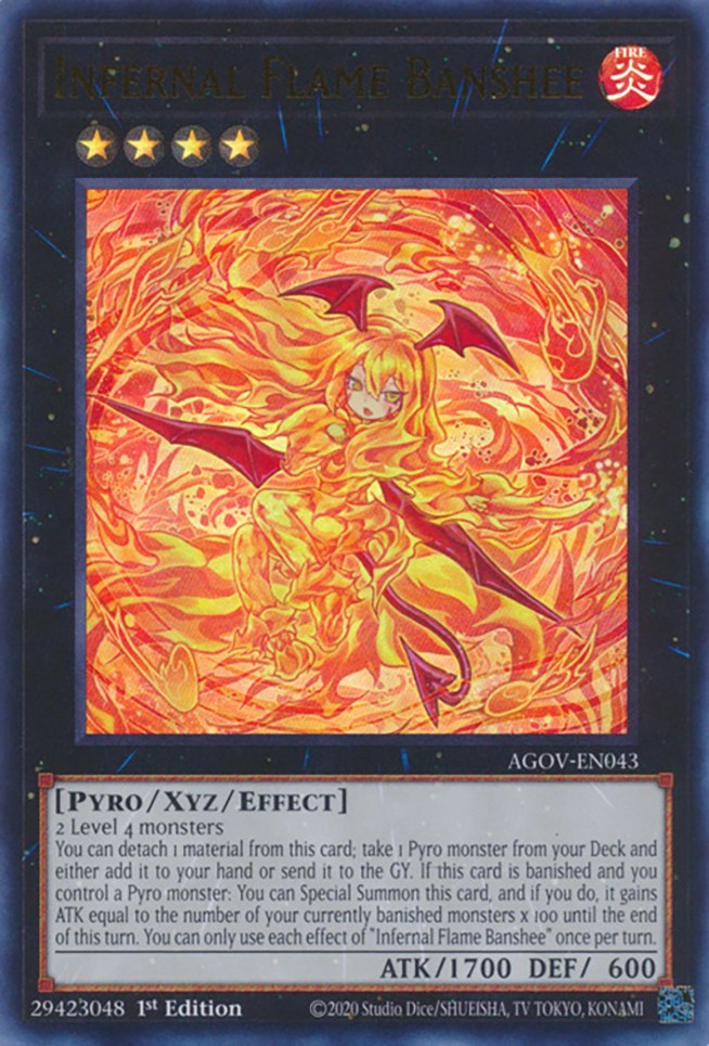 Infernal Flame Banshee [AGOV-EN043] Ultra Rare | Arkham Games and Comics