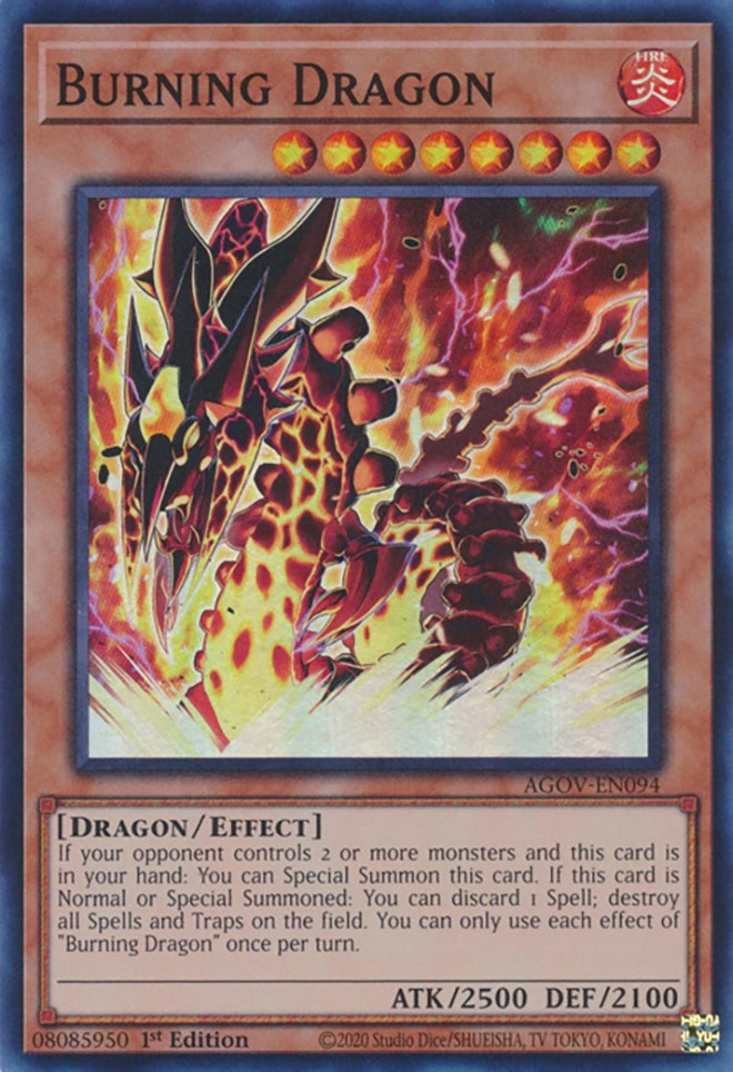 Burning Dragon [AGOV-EN094] Super Rare | Arkham Games and Comics