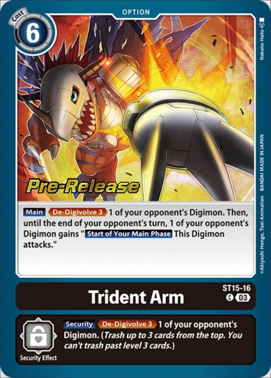 Trident Arm [ST15-16] [Starter Deck: Dragon of Courage Pre-Release Cards] | Arkham Games and Comics