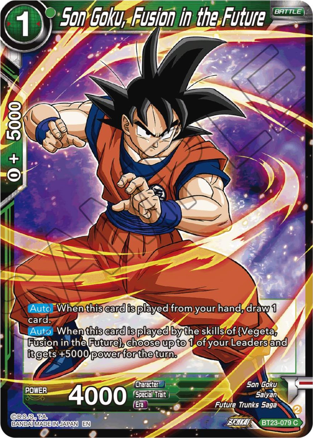 Son Goku, Fusion in the Future (BT23-079) [Perfect Combination] | Arkham Games and Comics