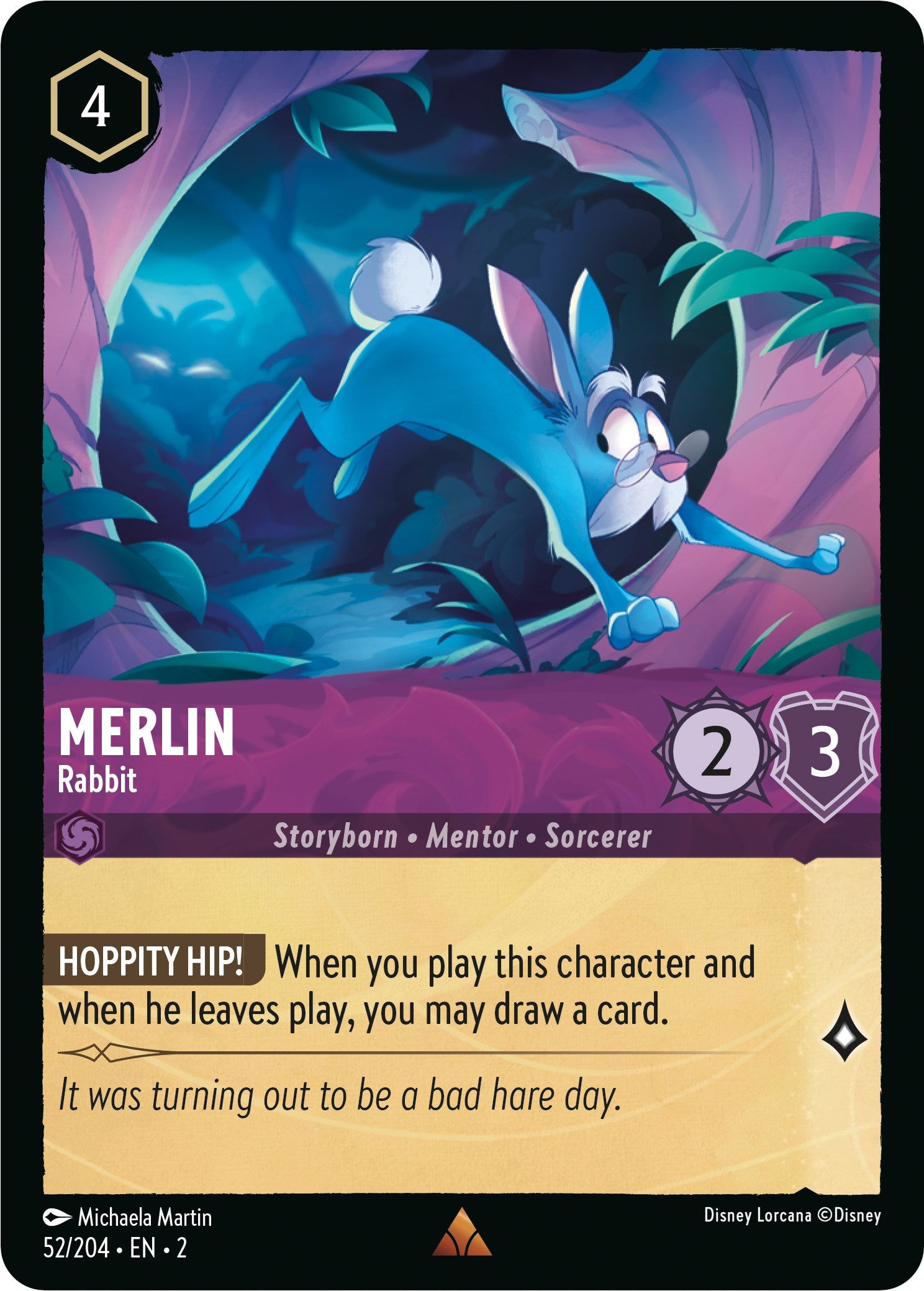 Merlin - Rabbit (52/204) [Rise of the Floodborn] | Arkham Games and Comics