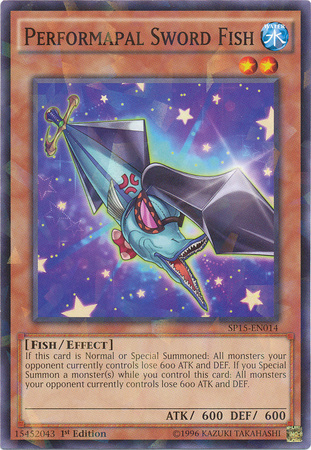 Performapal Sword Fish [SP15-EN014] Shatterfoil Rare | Arkham Games and Comics