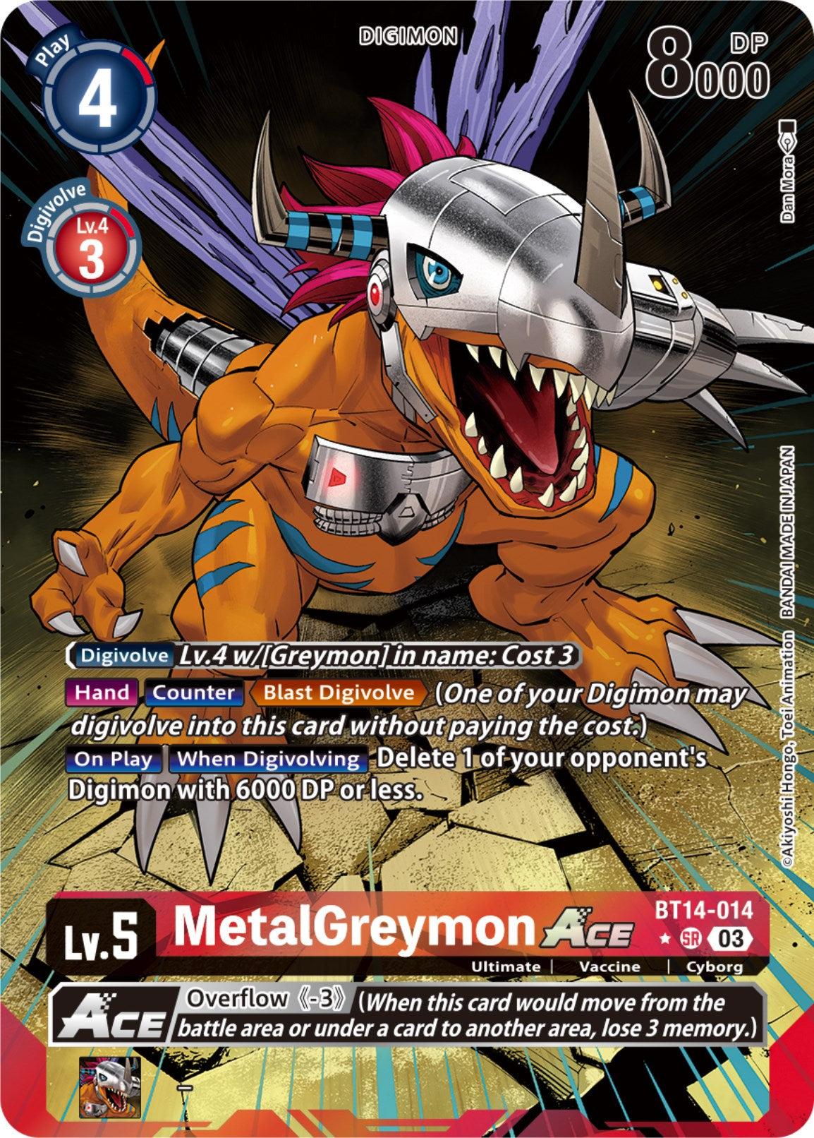 MetalGreymon Ace [BT14-014](Alternate Art) [Blast Ace] | Arkham Games and Comics