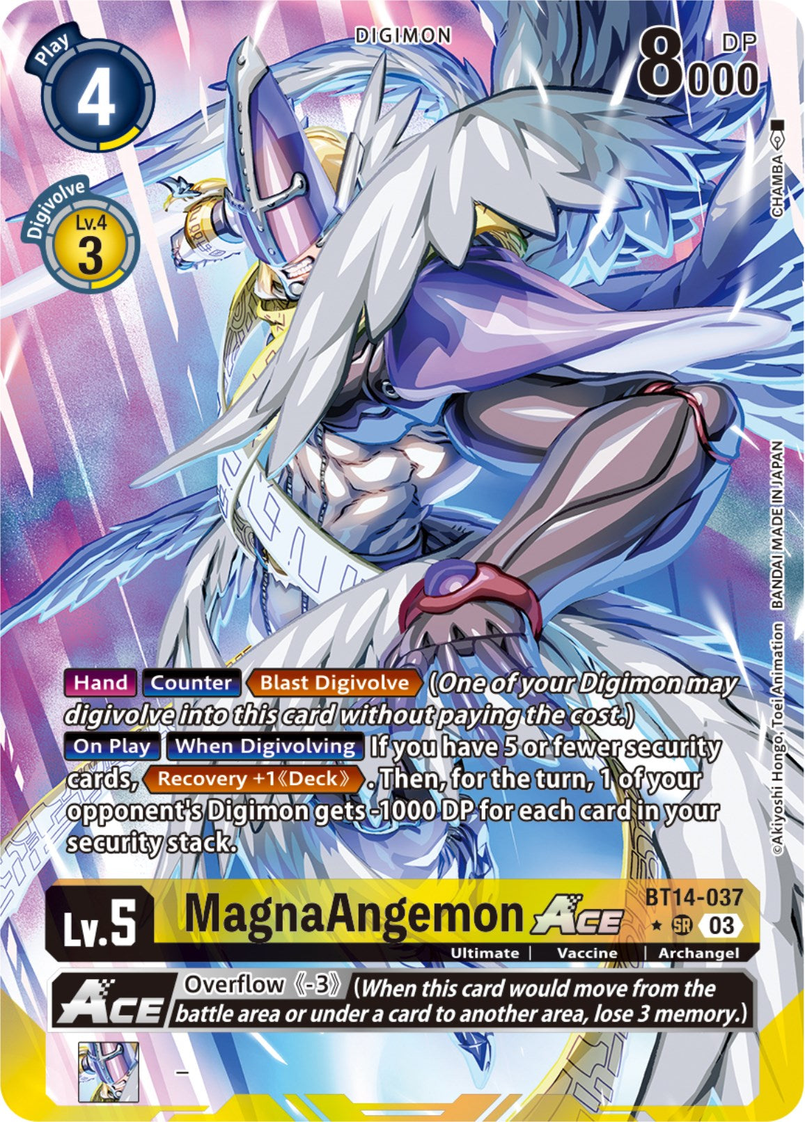 MagnaAngemon Ace [BT14-037] (English Exclusive Alternate Art) [Blast Ace] | Arkham Games and Comics