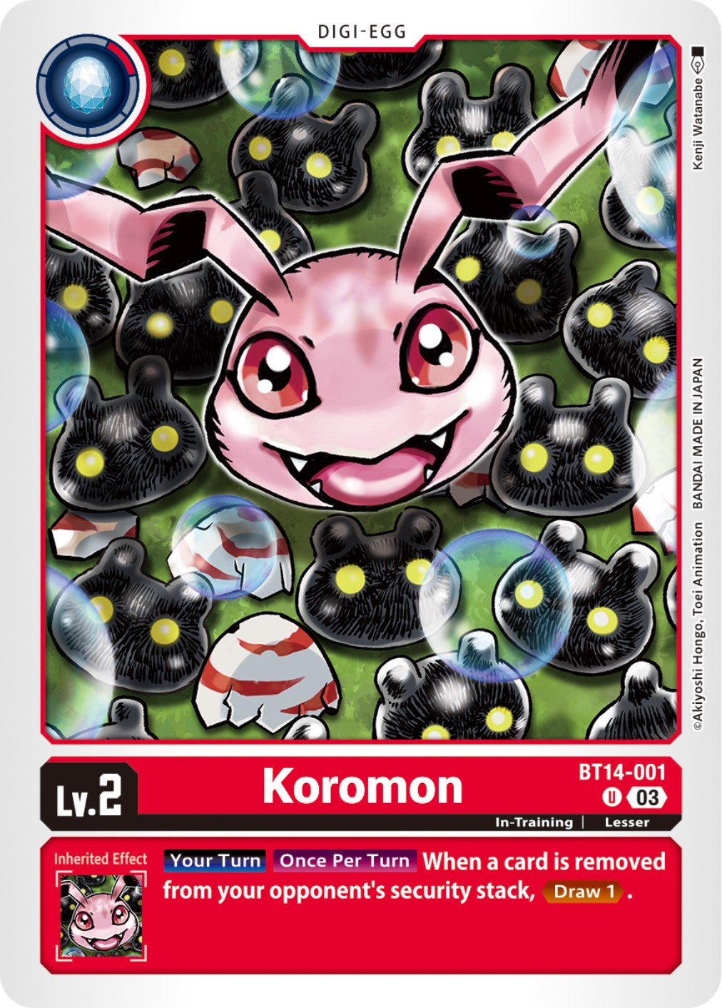 Koromon [BT14-001] [Blast Ace] | Arkham Games and Comics