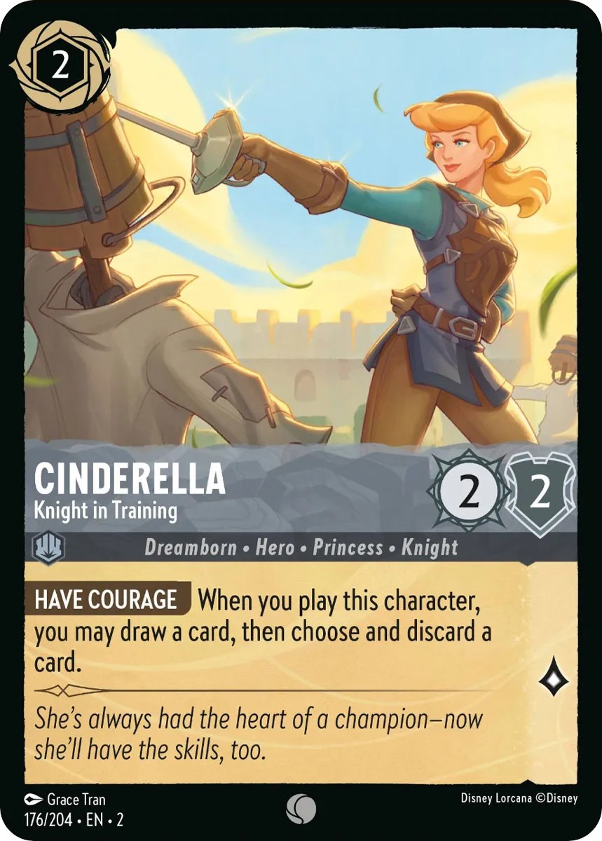 Cinderella - Knight in Training (176/204) [Rise of the Floodborn] | Arkham Games and Comics