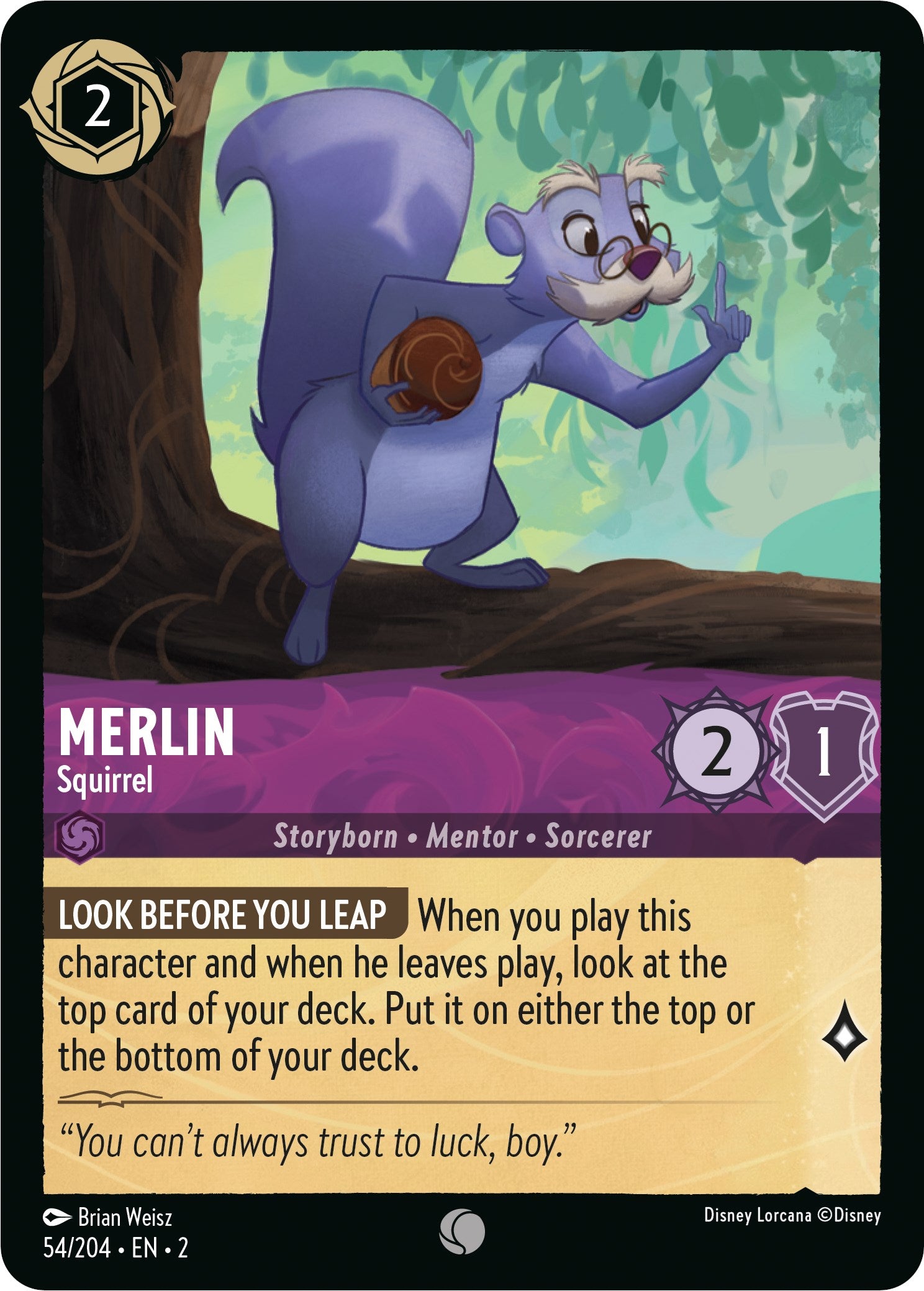 Merlin - Squirrel (54/204) [Rise of the Floodborn] | Arkham Games and Comics