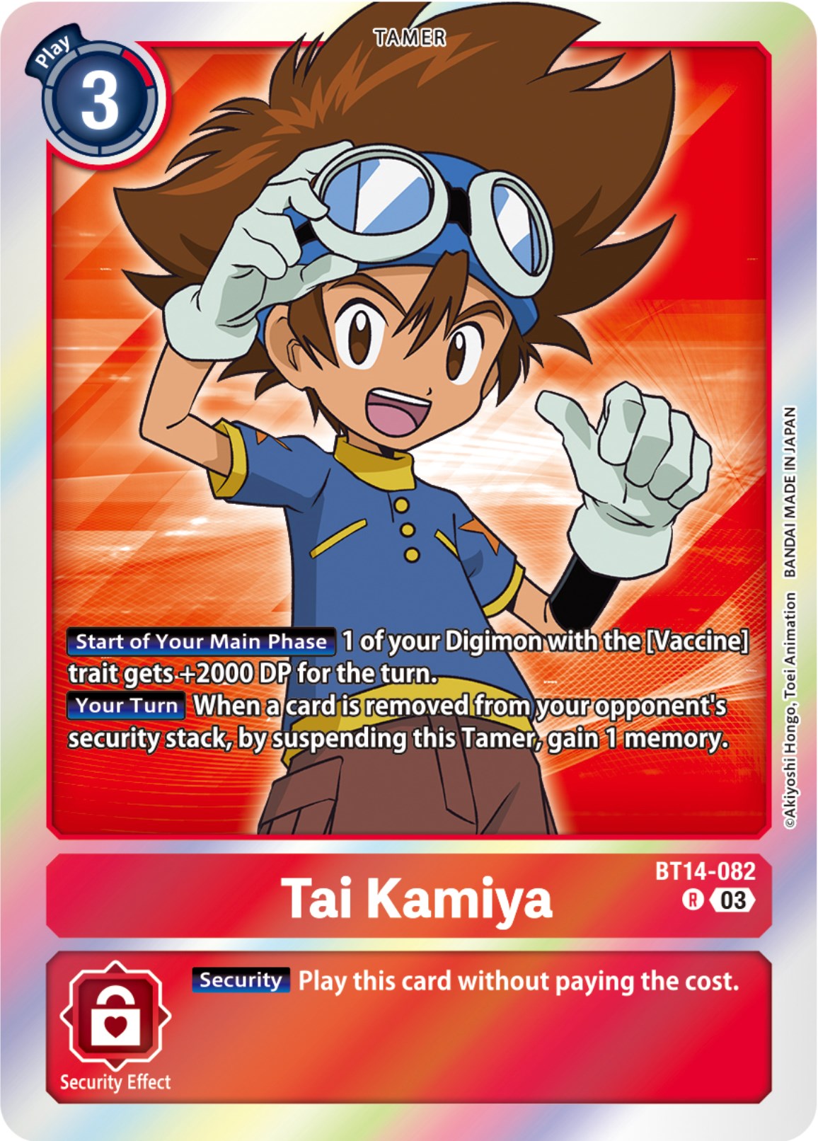 Tai Kamiya [BT14-082] [Blast Ace] | Arkham Games and Comics