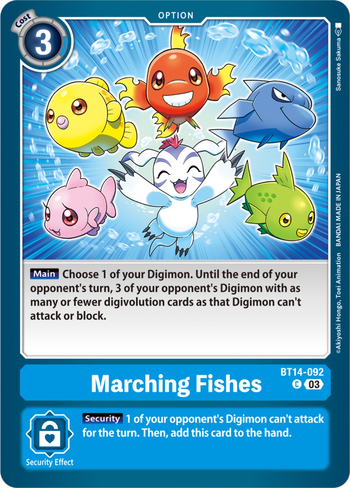 Marching Fishes [BT14-092] [Blast Ace] | Arkham Games and Comics