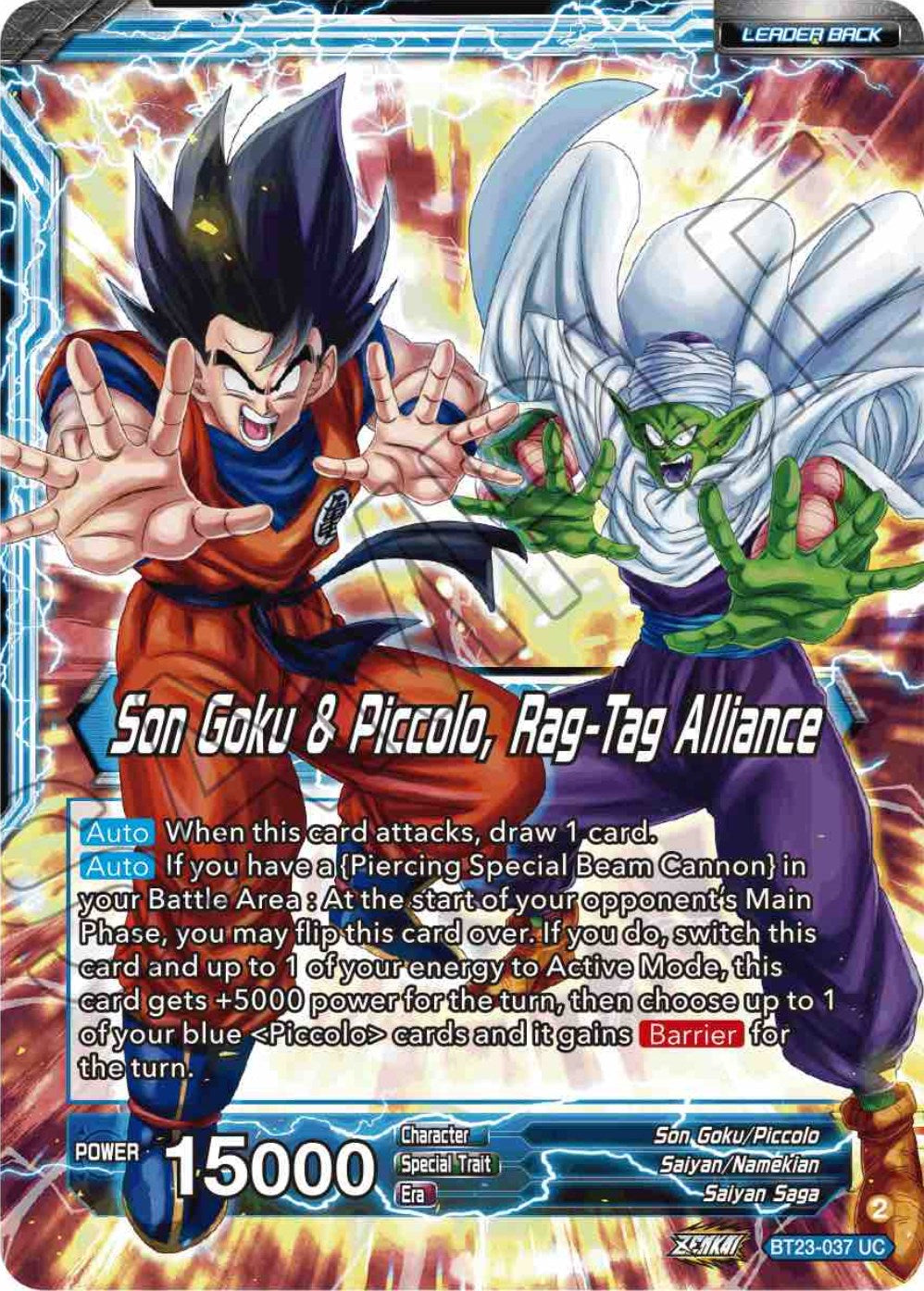 Son Goku // Son Goku & Piccolo, Rag-Tag Alliance (BT23-037) [Perfect Combination] | Arkham Games and Comics