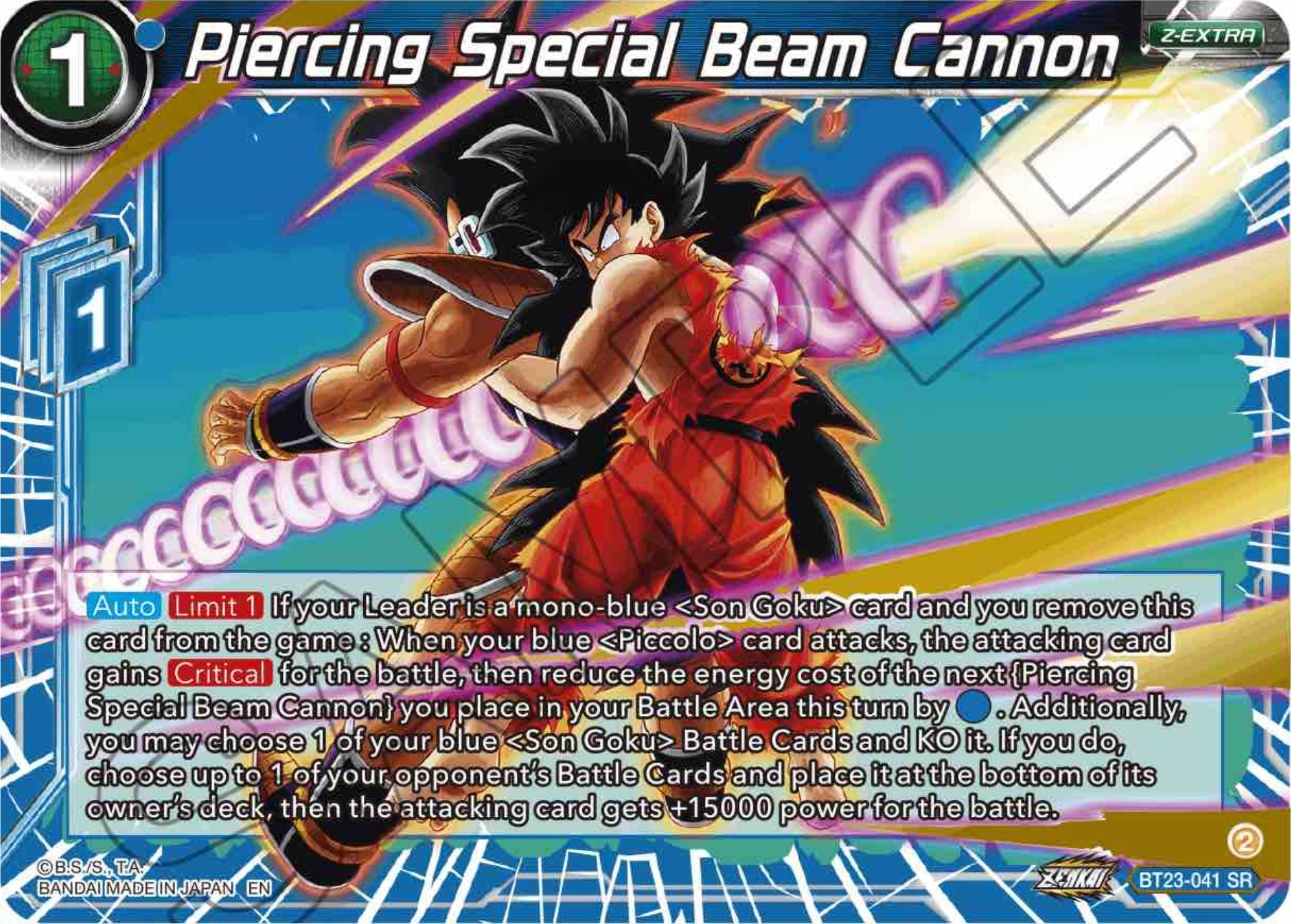 Piercing Special Beam Cannon (BT23-041) [Perfect Combination] | Arkham Games and Comics