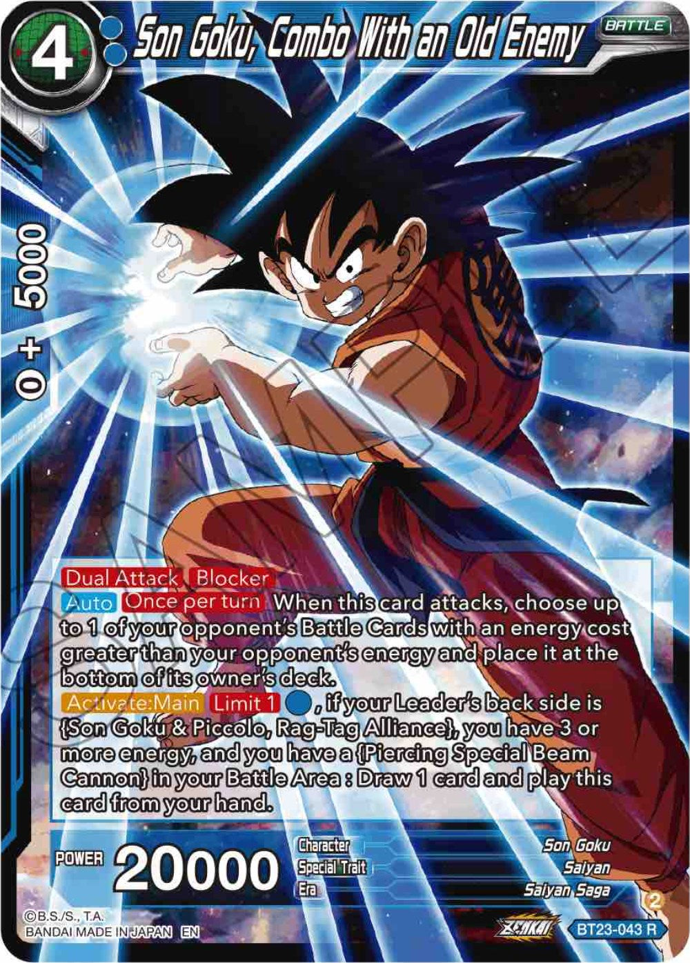 Son Goku, Combo With an Old Enemy (BT23-043) [Perfect Combination] | Arkham Games and Comics