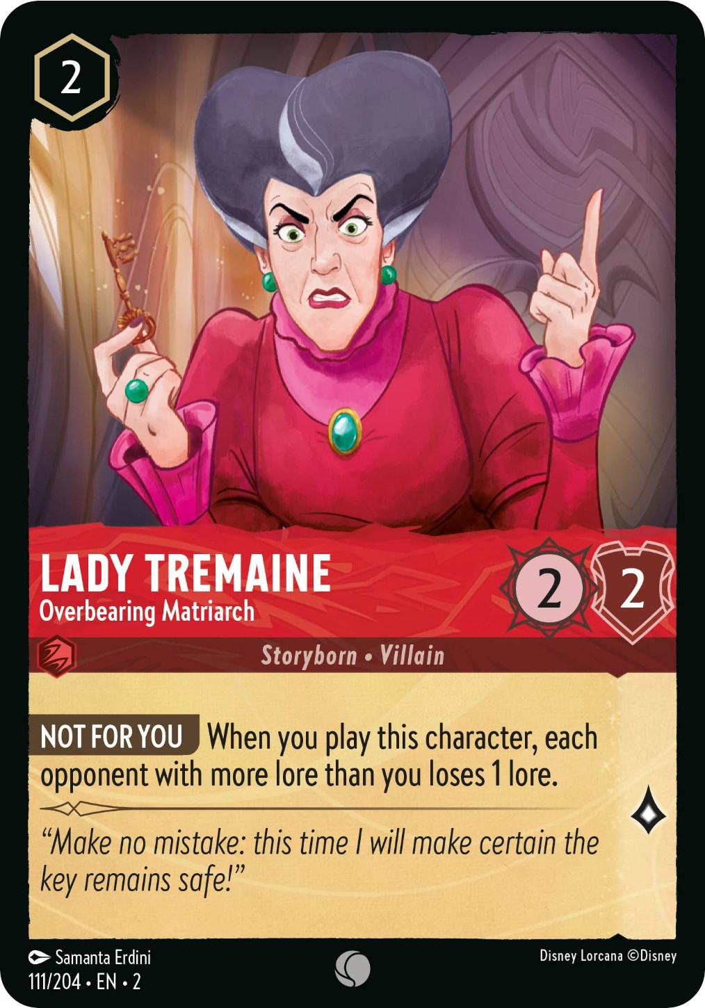 Lady Tremaine - Overbearing Matriarch (111/204) [Rise of the Floodborn] | Arkham Games and Comics