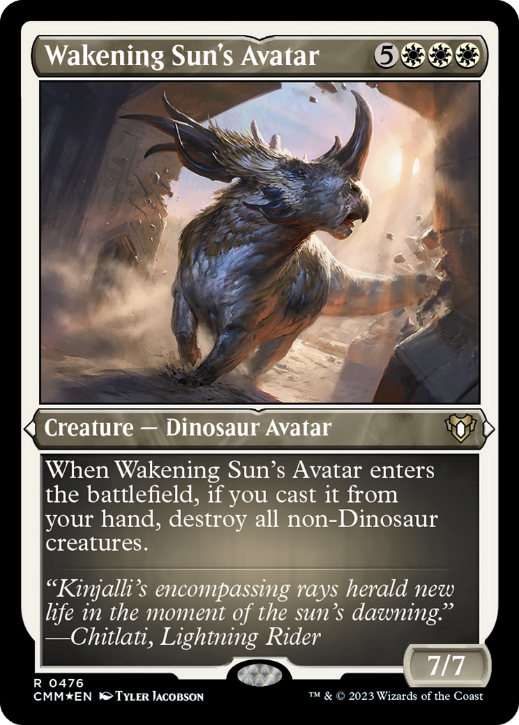 Wakening Sun's Avatar (Foil Etched) [Commander Masters] | Arkham Games and Comics