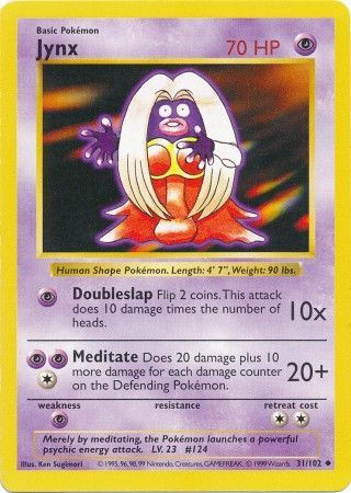 Jynx (31/102) [Base Set Shadowless Unlimited] | Arkham Games and Comics