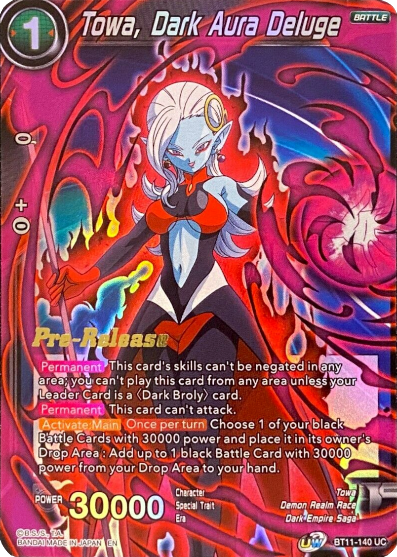 Towa, Dark Aura Deluge (BT11-140) [Vermilion Bloodline Prerelease Promos] | Arkham Games and Comics