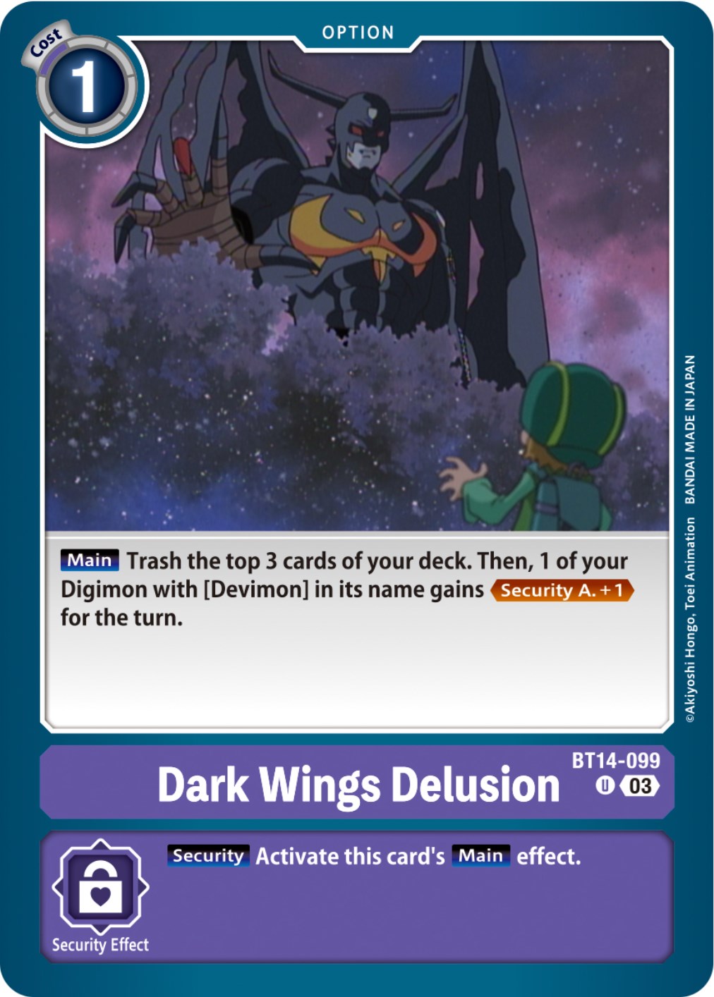 Dark Wings Delusion [BT14-099] [Blast Ace] | Arkham Games and Comics