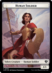 Human Soldier // Knight Double-Sided Token [Commander Masters Tokens] | Arkham Games and Comics