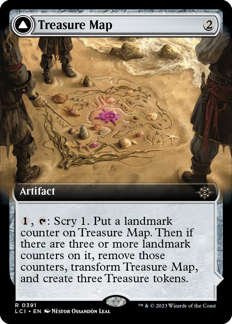 Treasure Map // Treasure Cove (Extended Art) [The Lost Caverns of Ixalan] | Arkham Games and Comics