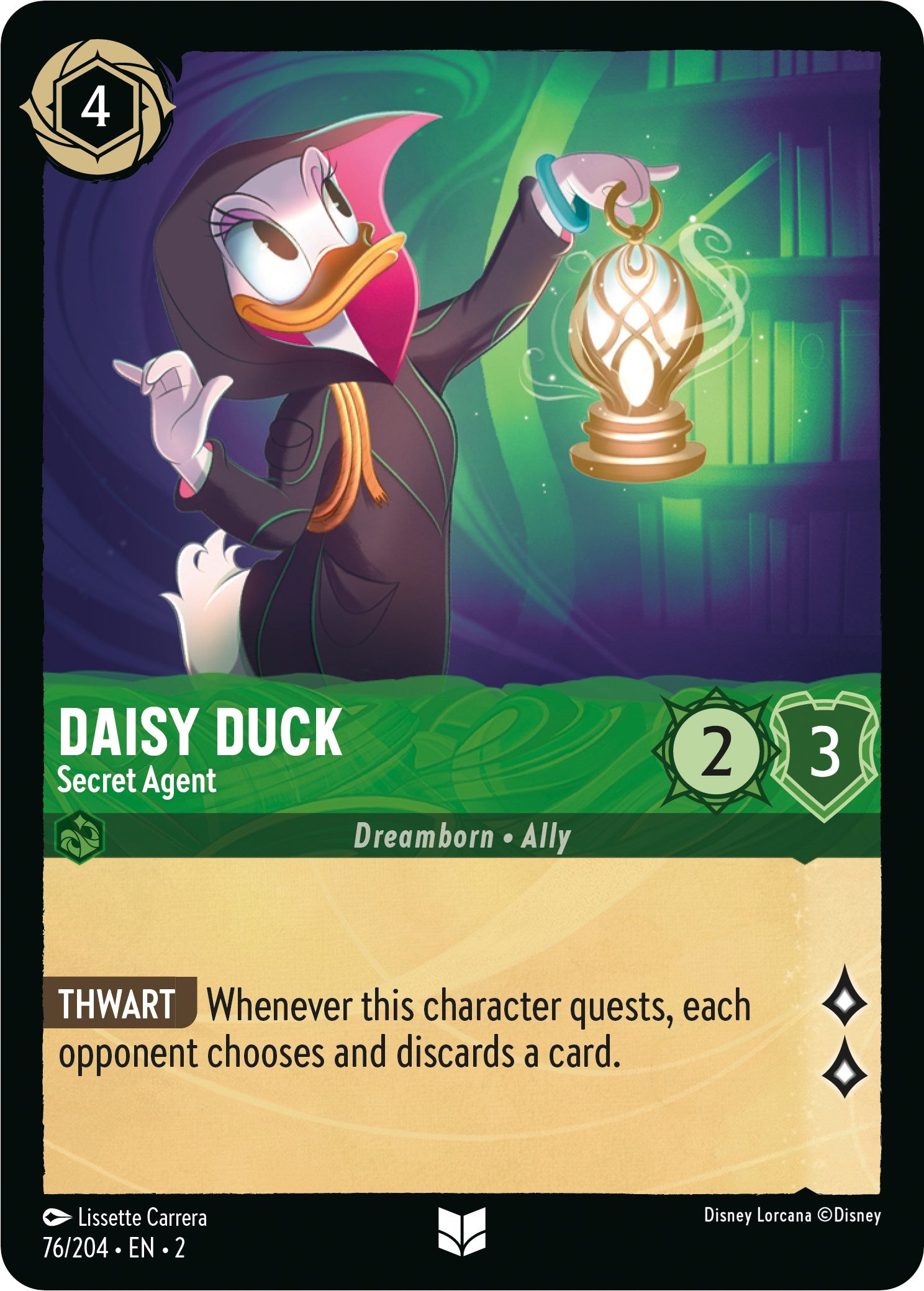 Daisy Duck - Secret Agent (76/204) [Rise of the Floodborn] | Arkham Games and Comics