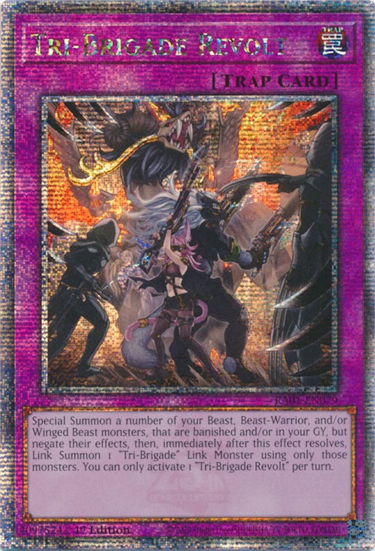 Tri-Brigade Revolt [RA01-EN079] Quarter Century Secret Rare | Arkham Games and Comics