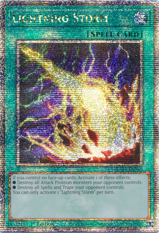 Lightning Storm [RA01-EN061] Quarter Century Secret Rare | Arkham Games and Comics