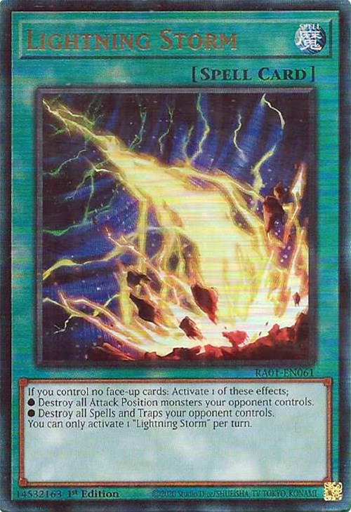 Lightning Storm [RA01-EN061] Prismatic Ultimate Rare | Arkham Games and Comics