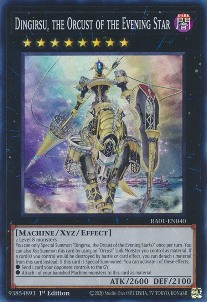 Dingirsu, the Orcust of the Evening Star [RA01-EN040] Super Rare | Arkham Games and Comics