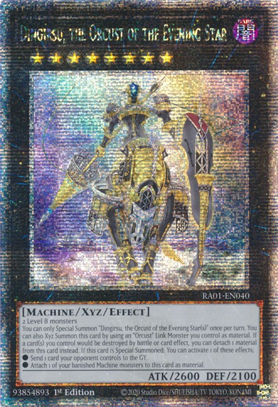 Dingirsu, the Orcust of the Evening Star [RA01-EN040] Quarter Century Secret Rare | Arkham Games and Comics