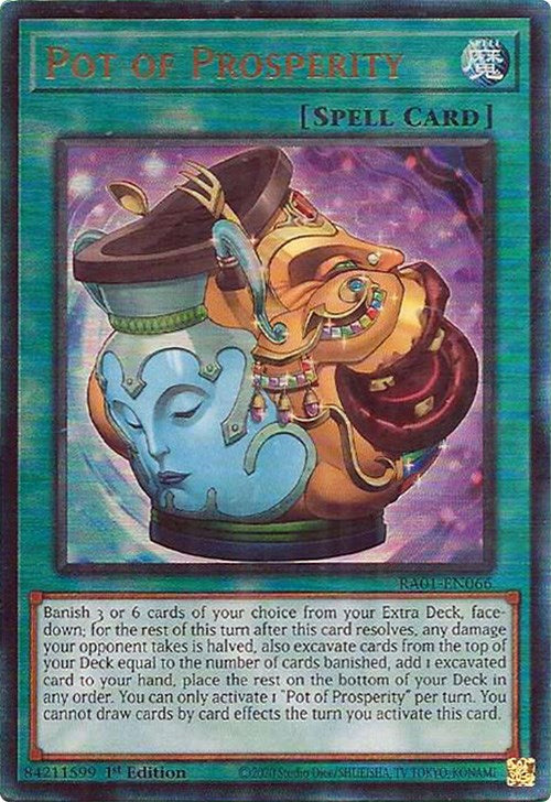 Pot of Prosperity [RA01-EN066] Prismatic Ultimate Rare | Arkham Games and Comics