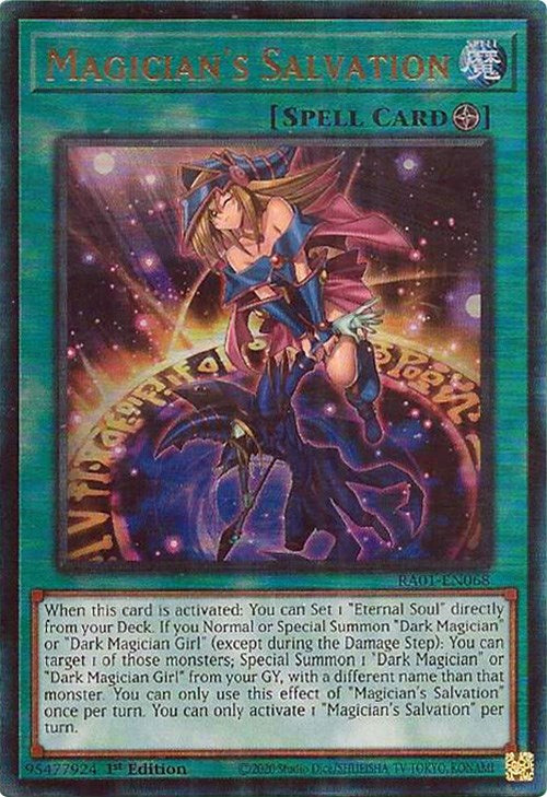 Magician's Salvation [RA01-EN068] Prismatic Ultimate Rare | Arkham Games and Comics