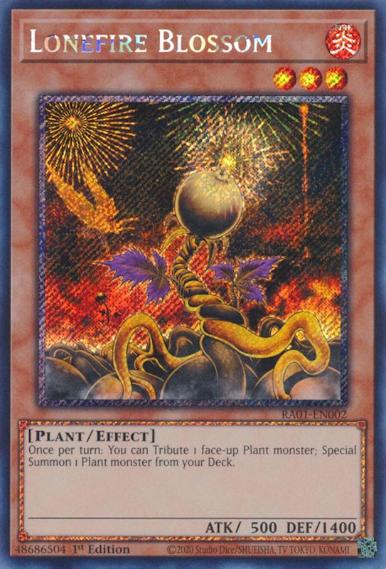 Lonefire Blossom [RA01-EN002] Prismatic Secret Rare | Arkham Games and Comics