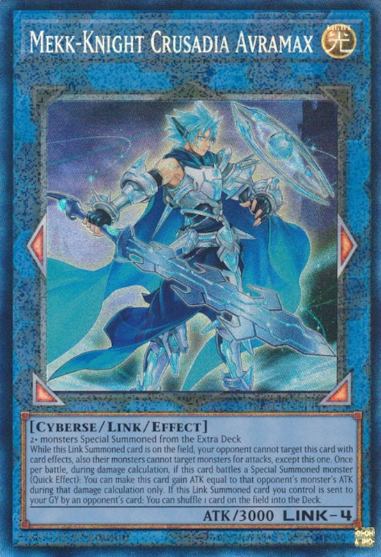 Mekk-Knight Crusadia Avramax [RA01-EN044] Prismatic Collector's Rare | Arkham Games and Comics