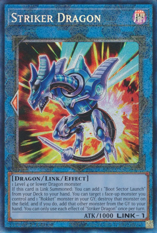 Striker Dragon [RA01-EN046] Prismatic Collector's Rare | Arkham Games and Comics