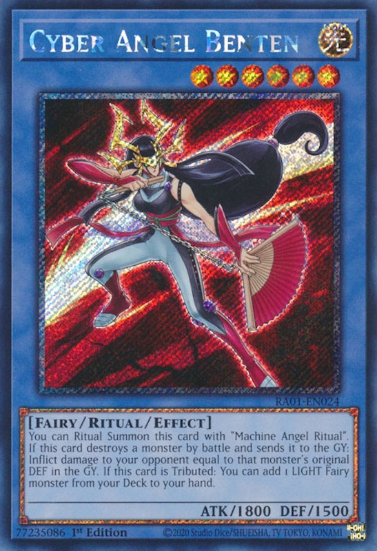 Cyber Angel Benten [RA01-EN024] Platinum Secret Rare | Arkham Games and Comics