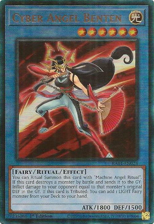 Cyber Angel Benten [RA01-EN024] Prismatic Ultimate Rare | Arkham Games and Comics