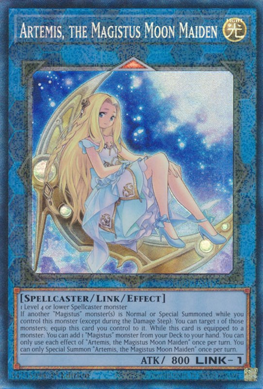 Artemis, the Magistus Moon Maiden [RA01-EN049] Prismatic Collector's Rare | Arkham Games and Comics