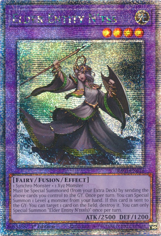 Elder Entity N'tss [RA01-EN026] Quarter Century Secret Rare | Arkham Games and Comics