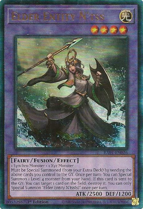 Elder Entity N'tss [RA01-EN026] Prismatic Ultimate Rare | Arkham Games and Comics