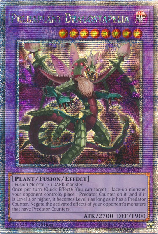 Predaplant Dragostapelia [RA01-EN027] Quarter Century Secret Rare | Arkham Games and Comics