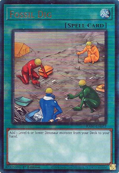 Fossil Dig [RA01-EN053] Prismatic Ultimate Rare | Arkham Games and Comics