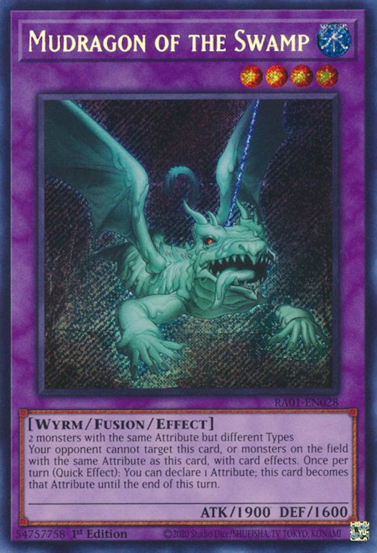 Mudragon of the Swamp [RA01-EN028] Secret Rare | Arkham Games and Comics