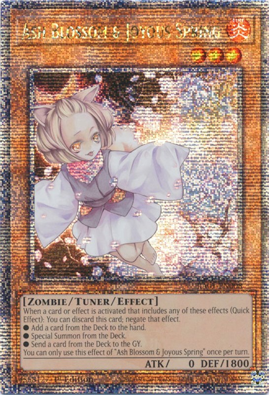 Ash Blossom & Joyous Spring [RA01-EN008] Quarter Century Secret Rare | Arkham Games and Comics