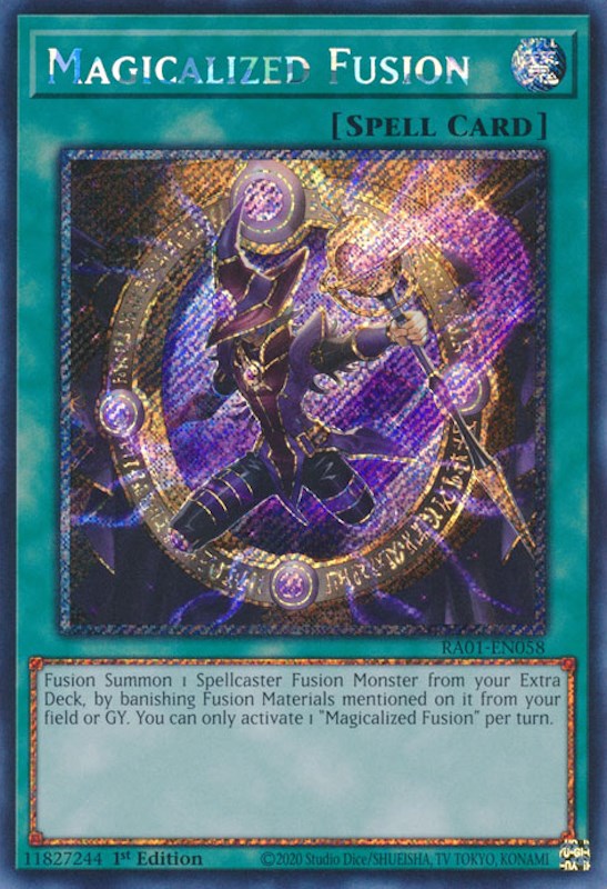 Magicalized Fusion [RA01-EN058] Platinum Secret Rare | Arkham Games and Comics