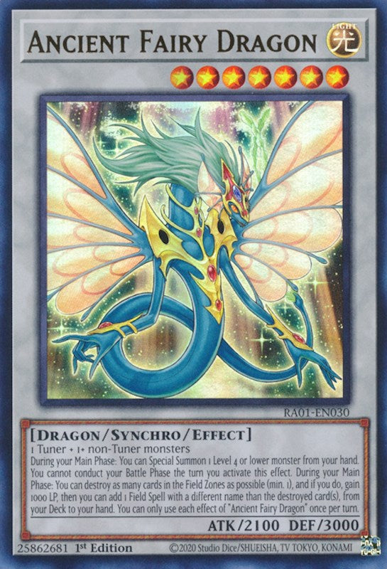 Ancient Fairy Dragon [RA01-EN030] Ultra Rare | Arkham Games and Comics