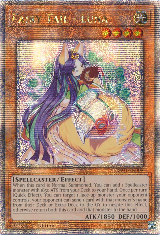 Fairy Tail - Luna [RA01-EN009] Quarter Century Secret Rare | Arkham Games and Comics