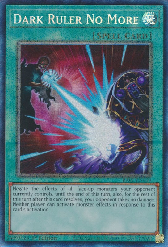 Dark Ruler No More [RA01-EN060] Prismatic Collector's Rare | Arkham Games and Comics