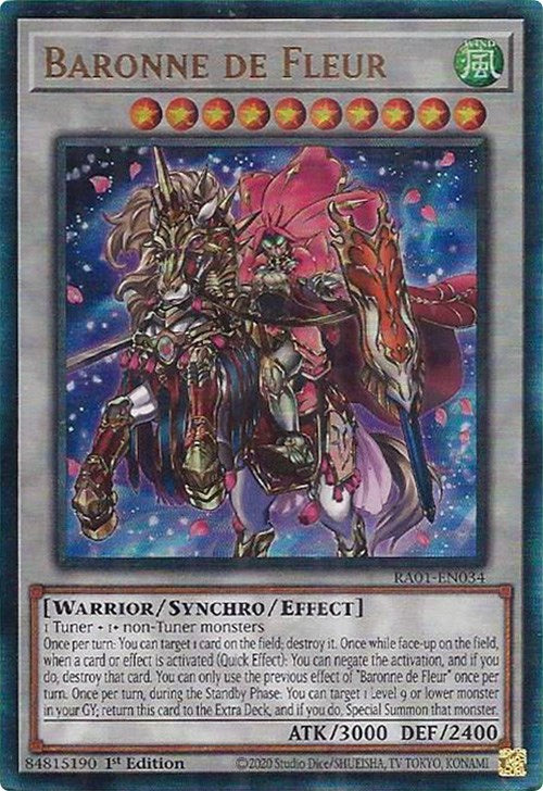 Baronne de Fleur [RA01-EN034] Prismatic Ultimate Rare | Arkham Games and Comics