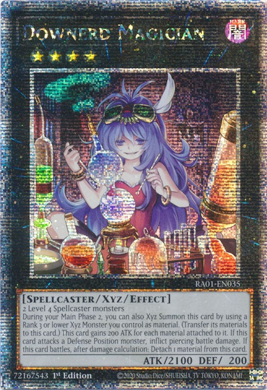 Downerd Magician [RA01-EN035] Quarter Century Secret Rare | Arkham Games and Comics